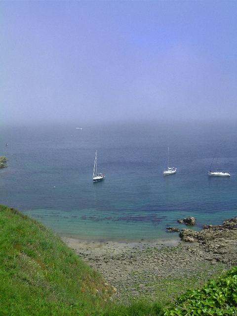 Les bateaux et la brume - Fort La Latte