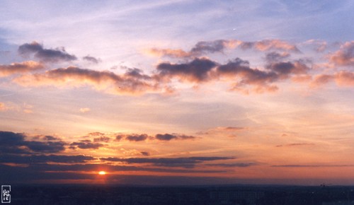 Blue and orange sunset - Couchant bleu et orange